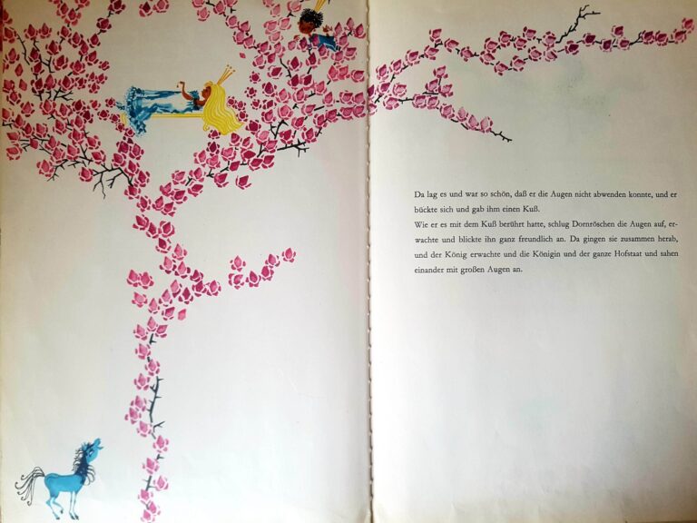 Märchenbuch "Dornröschen" mit Bildern von Regine Grube-Heinecke, 1965, DDR Kinderbuchverlag, Beltz