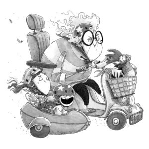 finnisches Kinderbuch "Flora Salmanteri und die Mini-Piraten" von Noora Kunnas und Teemu Juhani, Mixtvision