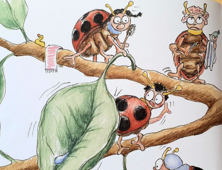 Kinderbuch "Glückskäfer Luis", Anja Schenk, Wiesengrund Verlag