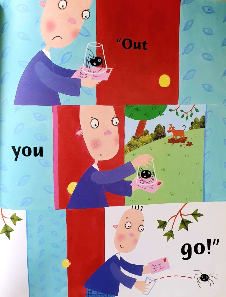 Kinderbuch, children's book "Aaaarrgghh! Spider!", Lydia Monks