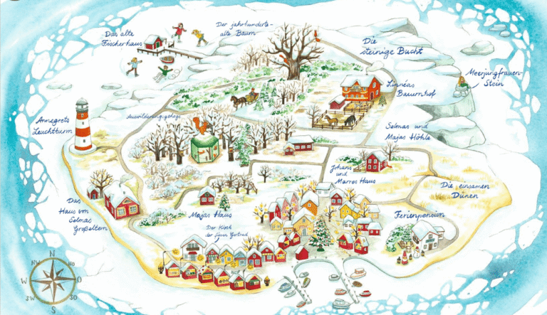 Kinderbuch "Winter auf der Hummelinsel", Svenja Stein, Woow Books