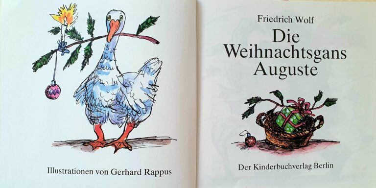 Buch Weihnachten "Die Weihnachtsgans Auguste", Friedrich Wolf
