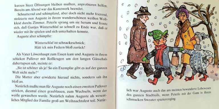 Buch Weihnachten "Die Weihnachtsgans Auguste", Friedrich Wolf