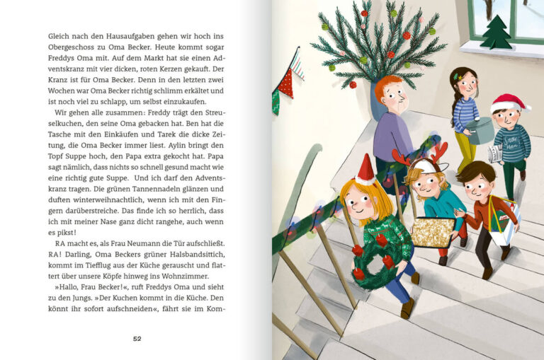 Kinderbuch, Weihnachten, Advent "Familie Flickenteppich - Wir freuen uns auf Weihnachten", Band 4, Stefanie Taschinski, Oetinger Verlag