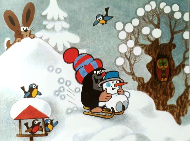 Kinderbuch, Bilderbuch "Der Maulwurd und der kleine Schneemann", Zdeněk Miler, LeiV Verlag