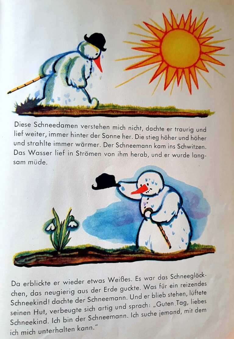 Kinderbuchklassiker, DDR "Der Schneemann sucht eine Frau", Anne Geelhaar, Erich Gürtzig