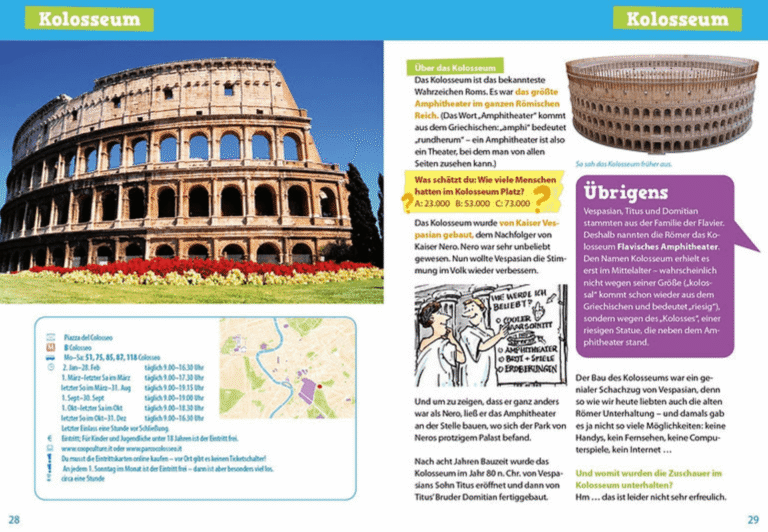 Reiseführer für Kinder und Familien "Rom für dich", Kristina Pongracz, Verlag Lonitzberg