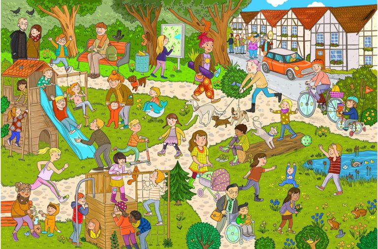 Kinderbuch, Bilderbuch "Mein großes Wimmelbuch - Frühling", Isabelle Metzen, Ullmann Medien