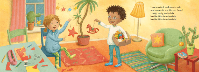 Kinderbuch, Pappbilderbuch, Weihnachten "Lasst uns froh und munter sein", Eulenspiegel Kinderbuchverlag