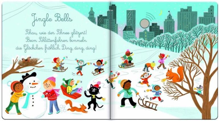 Kinderbuch, Weihnachtsbuch, Pappbilderbuch "So klingt Weihnachten mit Jazz", Emilie Collet, Aurelie Guillerey, Ullmann Medien