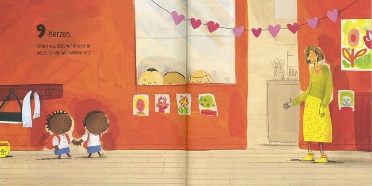 Kinderbuch, Bilderbuch "Hallo! Das Buch der zehn Freundlichkeiten", Hollis Kurman, Barroux, Gütersloher Verlagshaus