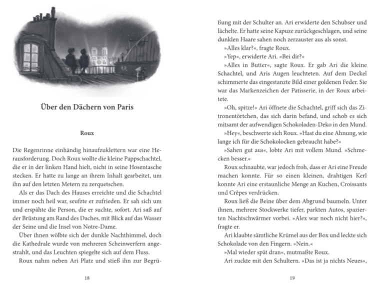 Kinderbuch, Kinderroman "Birds of Paris 1 - Das magische Pendel", Kathrin Tordasi, Heiko Hentschel, Fischer Sauerländer