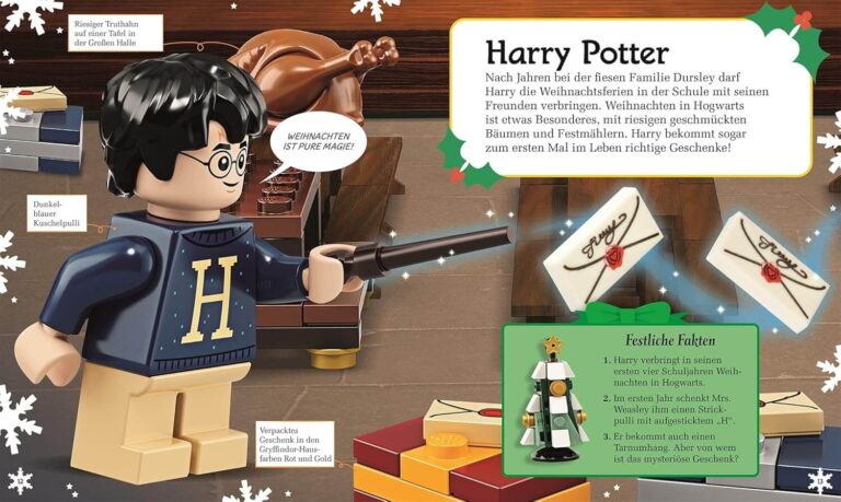 Kinderbuch, Weihnachtsbuch "Lego Harry Potter Weihnachten auf Hogwarts", Elizabeth Dowsett, DK Verlag