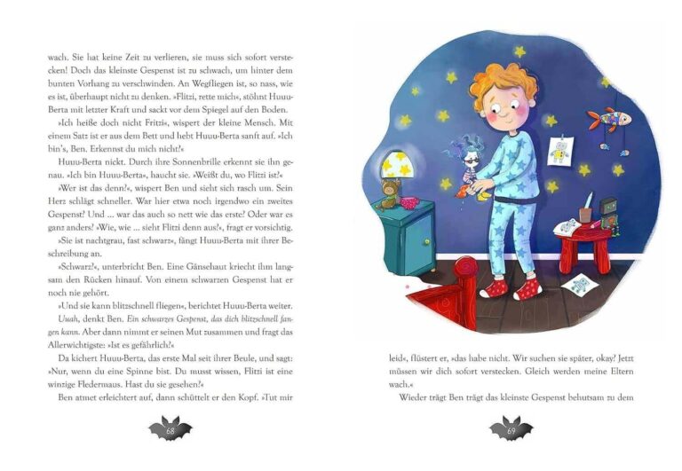 Kinderbuch "Huuu-Berta - Das kleinste Gespenst von allen", Annette Langen, Sabine Sauter, Baumhaus Verlag, Bastei Lübbe