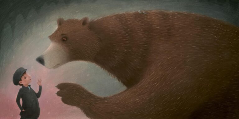 Kinderbuch, Bilderbuch "Es war einmal ein Schneesturm", Richard Johnson, Annette Betz / Ueberreuter Verlag