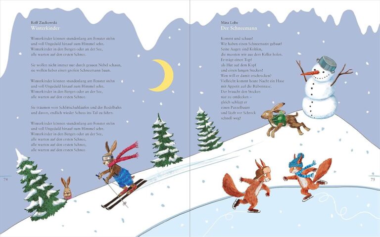 Kinderbuch, Hausbuch Winter "Winterkleid und Schlittenzeit", Barbara Korthues, Annette Betz, Ueberreuter Verlag