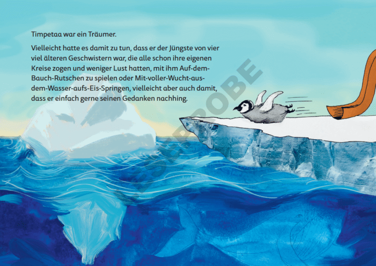 Kinderbuch, Bilderbuch "Timpetaa - Ein Pinguin am Nordpol", Matthias A. Weiss, Isabelle Krötsch, Massel Verlag