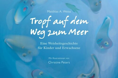 Kinderbuch, Bilderbuch "Tropf auf dem Weg zum Meer", Matthias A. Weiss, Christine Peters, Edition Funkelstern, Verlag Neue Erde