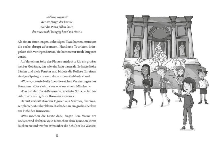 Kinderbuch, Kinderroman "Rios magische Reisen - Pizza-Alarm in Italien", Christoph Karrasch, Daniel Steudtner, Penguin Junior