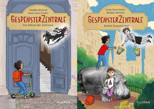 Kinderroman "Gespensterzentrale" Band 1 und 2, Wiebke Nieland, Anne-Dore Krohn, Barbara Jung, Tulipan Verlag